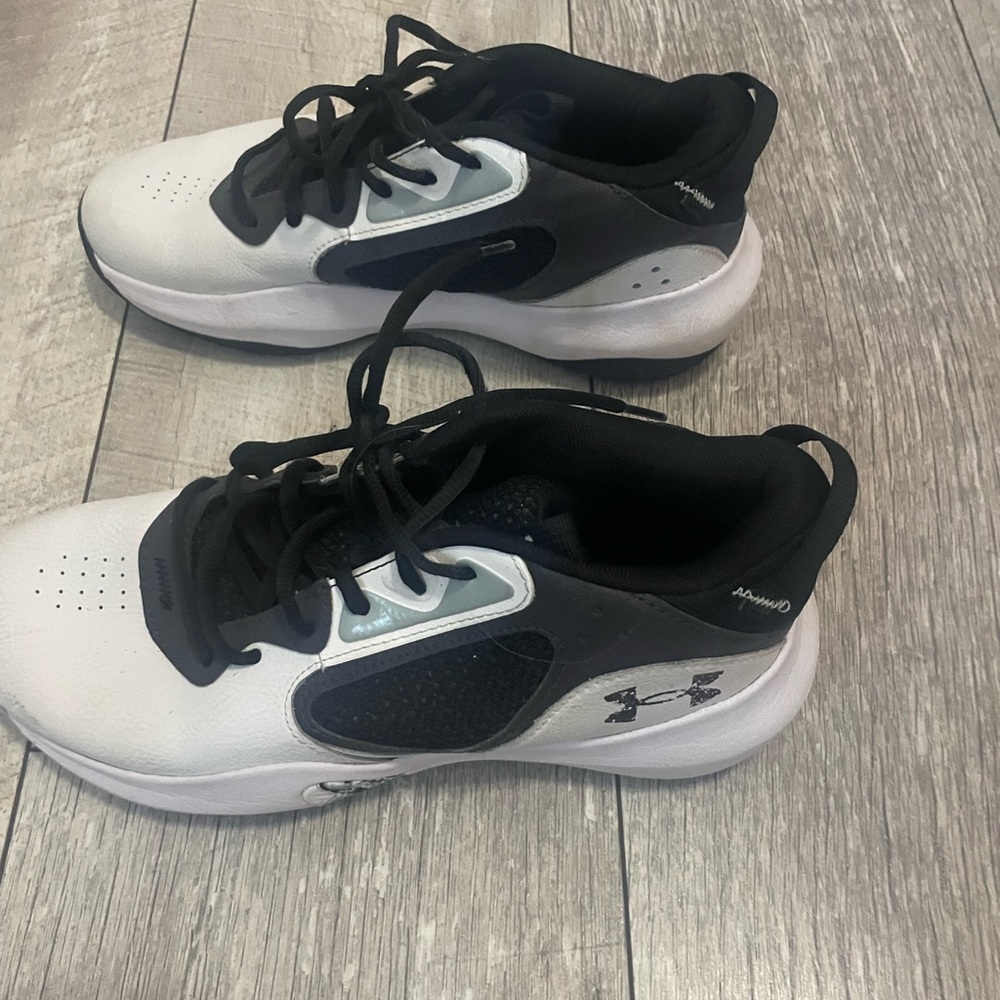 Under Armour Black and White basketball shoes